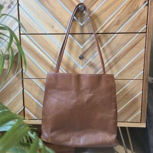 HOBO Tan Leather Tote Bag